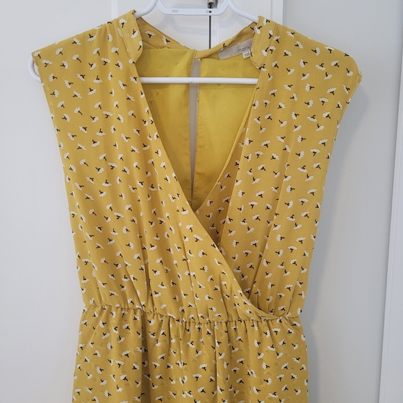 Yellow Wrap Dress - Picture 3 of 6